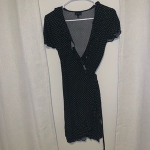 Black and white polka dot dress